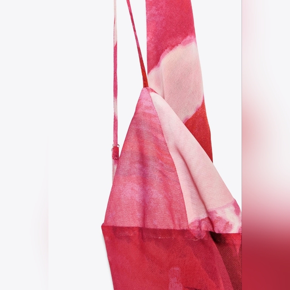 FOULARD PRINT LONG DRESS SIZE XS - Picture 9 of 13